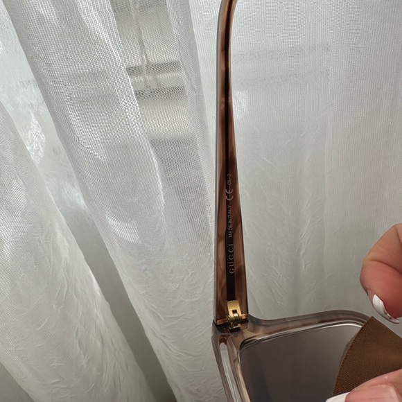 VINTAGE GUCCI Designer Sunglasses Brown Square GG 3179 OTOS8 19466 - Picture 11 of 16